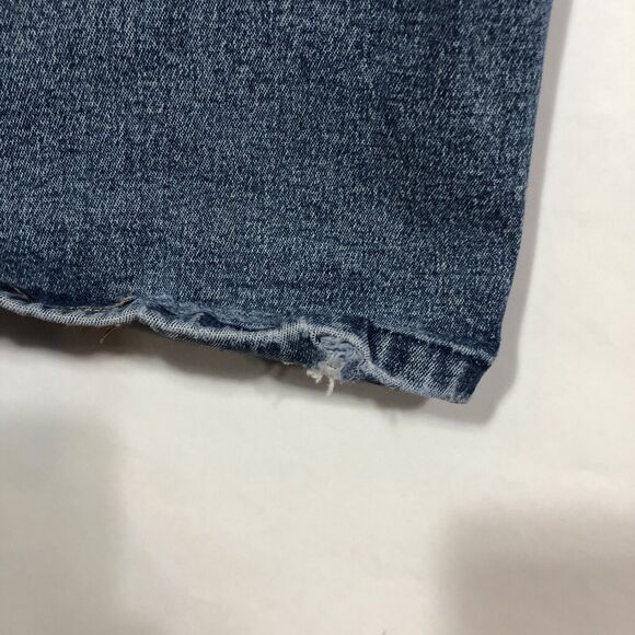 Z Cavaricci Low Rise Jeans Y2K Flare Size 5 Grommets Blue Vintage Distressed - Picture 13 of 15